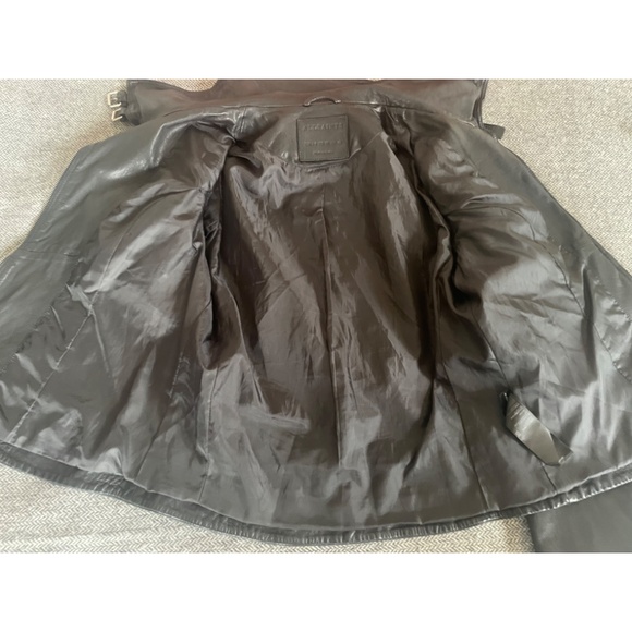 Soft, beautiful lambskin leather Belvedere Jacket from All Saints US size 10 - Picture 16 of 16